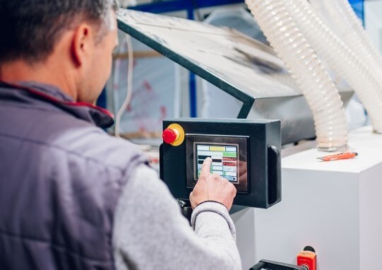 Touchscreen mit kapazitiven Tasten